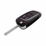 For Chevrolet 2 button modified folding remote control key shell with hu100 blade