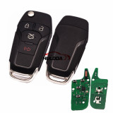 For Ford 3+1 button remote  key with Hitag pro chip-315mhz  with HU101 blade FCCID:N5F-A08TAA  made in KYZD