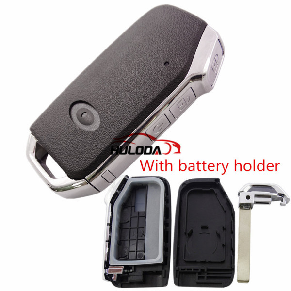 For Kia 3 button remote key blank battery holder buttons on the side