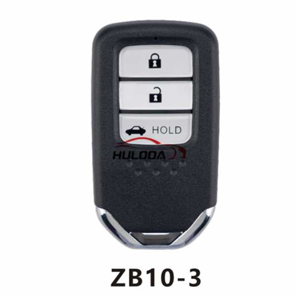 For honda style ZB10 3 button  smart remote key For  KD-X2 generate new keys ,For produce any model  remote