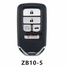 For honda style ZB10 5 button  smart remote key For KD-X2 generate new keys ,For produce any model  remote