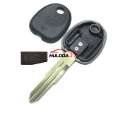 For Hyundai transponder key with left blade with 7936 chip