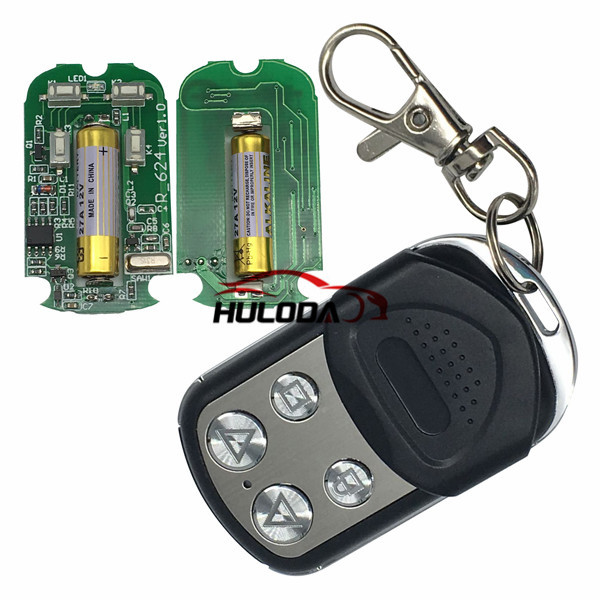 Face to face to learn the fix code remote,Frequency is 315MHz/433MHz/frequency modulation,please choose do you need Battery is 12V27A*1