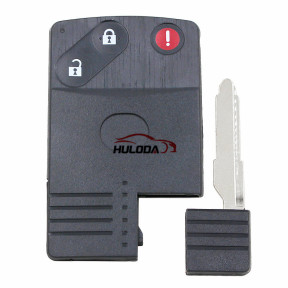 For Mazda 2+1 Button Smart Car Key Housing Cover Remote Key Shell Case Fob with Uncut Blade for Mazda 5 6 CX-7 CX-9 RX8 Miata MX5