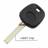 For Lexus transponder key with 4D67 chip （Short Blade)