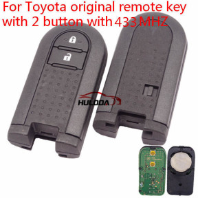 Original For Toyota  remote key with 2 button with 433MHZ