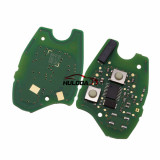 Original For Renault 2 button remote key with 433mhz & 7961(HITAG AES) chip no blade