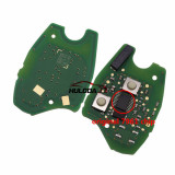 Original For Renault 2 button remote key with 433mhz & 7961(HITAG AES) chip no blade