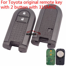 Original For Toyota  remote key with 2 button with 315MHZ