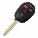 For Toyota 3+1 button remote key with 315MHZ compatible with  FCCID --HYQ12BEL and FCCID--HYQ12BDM have 2,3, 2+1, 3+1 button key shell  , you can choose