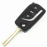 For Toyota 3 button flip remote key blank with VA2,Toy48,Toy43 blade, please choose the blade