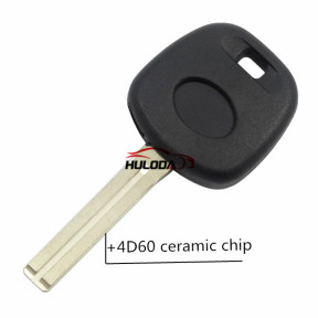 For Toyota transponder key with 4D60 ceramic chip（TOY40 Long Blade）