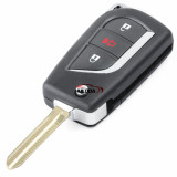 For Toyota 2+1 button flip remote key blank with VA2,Toy48,Toy43 blade, please choose the blade