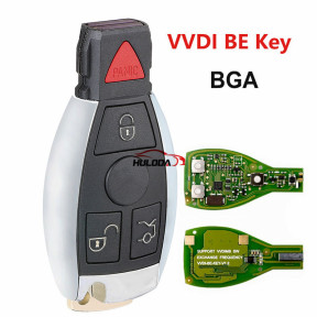 VVDI BE key pro full key for Benz 4button remote  key with 315Mhz, The frequency can be changed to 433.92mhz