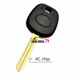 For Toyota transponder key with 4C chip