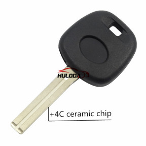 For Toyota transponder key with 4C ceramic chip （TOY40 Long Blade）