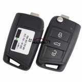 Original For VW golf MK7 3 Button remote control FCCID is 5G0959753BA with 433MHZ with ID48chip