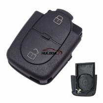 For Audi 2 button remote key shell without panic  (2032 battery  Big battery)