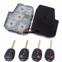 For Toyota 3 button remote key with 433Mhz H chip FCCID:GQ452T/HYQ12BDS,