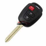 For Toyota 3 button remote key with 433Mhz H chip FCCID:GQ452T/HYQ12BDS,