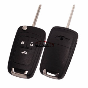 For Chevrolet 3 button remote key shell with left blade