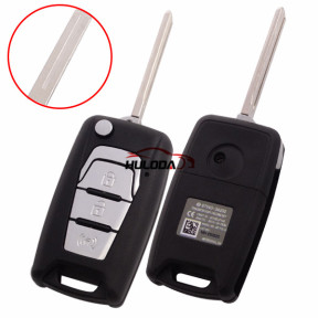 For Ssangyong 3 button flip remote key shell