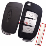 For Ford Focus Fiesta C Max Galaxy Kuga S-Max Modified 3 Button New Folding Flip Remote Key Shell