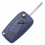 For Fiat 3 button remtoe key blank with special battery clamp Blue color