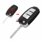 For Ford Focus Fiesta C Max Galaxy Kuga S-Max Modified 3 Button New Folding Flip Remote Key Shell