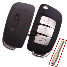 For Ford  Ford Mondeo Focus Fiesta Transit FO21 Uncut Blade Modified Folding Flip Remote Key Shell