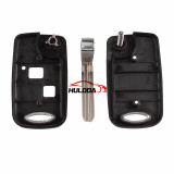 For Toyota 2 button modified folding remote key blank with Toy43 Blade