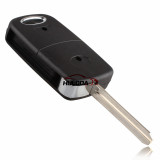 For Toyota 2 button modified folding remote key blank with Toy43 Blade