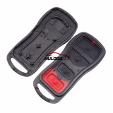 For Nissan 4 button remote key shell with rubber pad