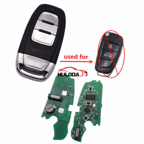 For Audi Keyless MQB 3B flip remote key with ID48 chip-434mhz ASK model