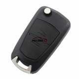 For Opel 2 button flip remote key blank with right blade