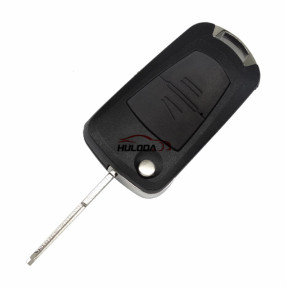 For Opel 2 button flip remote key blank with right blade