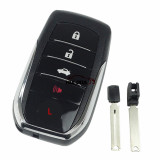 For Toyota Fortuner Prado Camry Rav4 Highlander Crown Smart  Keyless Case Housing 4 Buttons Remote Key Fob Shell