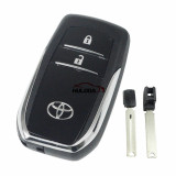 For Toyota Fortuner Prado Camry Rav4 Highlander Crown Smart  Keyless Case Housing 2 Buttons Remote Key Fob Shell