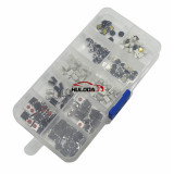 Muti-function remote key button, such as for Audi, for VW, for Toyota, for Peugeot, for Citroen etc PCB button. It is easy for locksmith engineer to use. We design into 10 series, each series haVe 20pcs button.