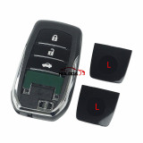 For Toyota Fortuner Prado Camry Rav4 Highlander Crown Smart  Keyless Case Housing 3 Buttons Remote Key Fob Shell,(with 2 logo buttons)