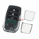 For Toyota Fortuner Prado Camry Rav4 Highlander Crown Smart  Keyless Case Housing 3 Buttons SUV Remote Key Fob Shell
