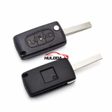 For  Citroen original 3 Button Flip  Remote Key with 46 chip PCF7941chip ASK model  with VA2 and HU83 blade, light button , please choose the key shell
