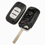 For Benz smart 3 button remote key shell with logo