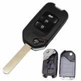 For Honda 3 Buttons Remote Key Shell  for Honda Civic Accord City CR-V Jazz XR-V Vezel HR-V FRV Original Key Replacement