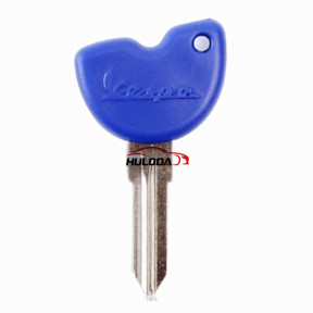 For Piaggio Motorcycle transponder key case with right blade (Blue) for vespa 3vte 125 gts gtv 250 300