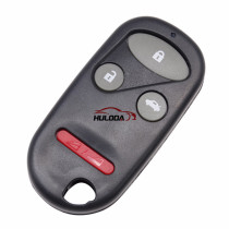 For Honda 3+1 button remote key blank with Red Panic (Without Logo) (With Battery Place)