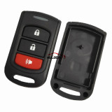 For Toyota 2+1 Button   remote key Shell，with silicone key pad