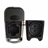 For Hyunda  3 button flip remote key blank with Left Blade