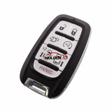 For Chrysler 6+1 button flip remote key blank  with Emergency Key Blade