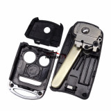 For Honda 2+1 button flip remote key shell  with logo